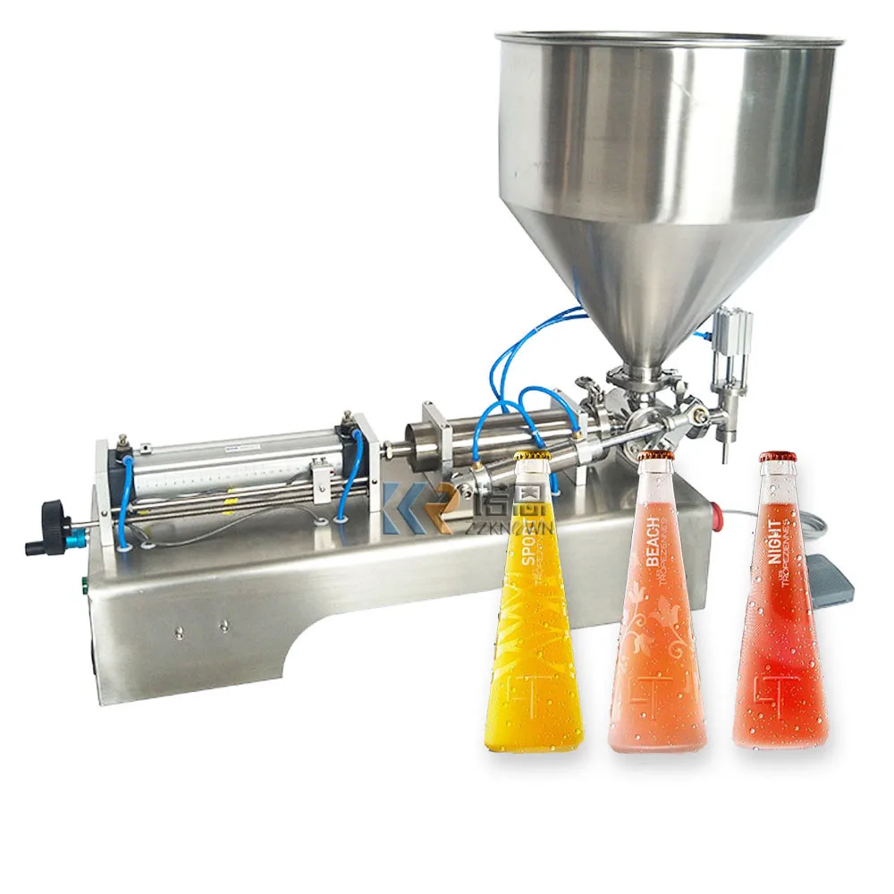 

50-500ml Semi-automatic Piston Single Head Paste Bottle Filling Machine High-viscosity Chili Sauce Honey Paste Filler