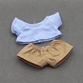Blue T Shorts Khaki