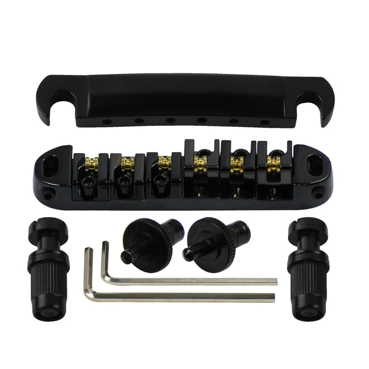 CR Locking Roller Tune-O-Matic TOM Bridge/Tailpiece For Electric Guitar