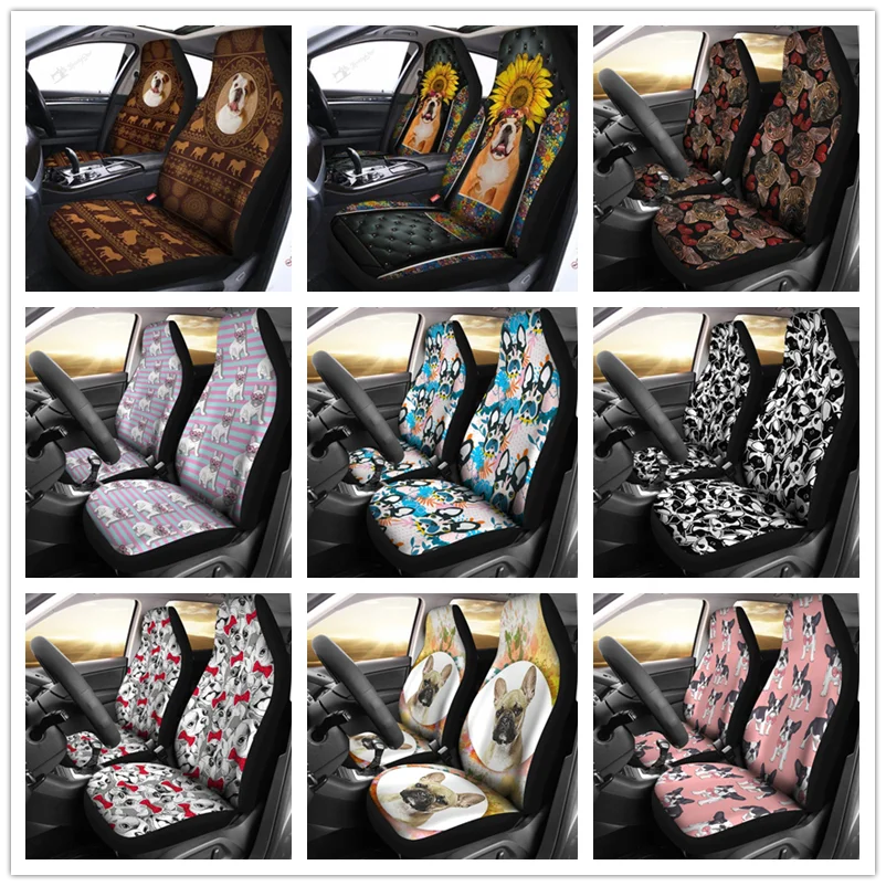 Bowling Stike Pattern Print Pet Car Seat Cover