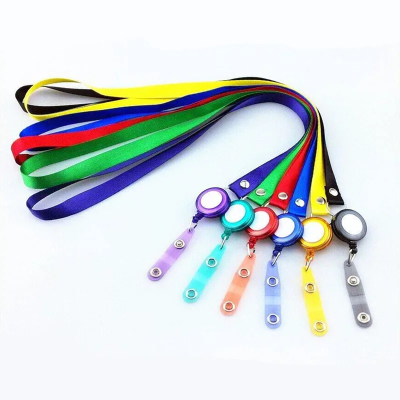 

Retractable Lanyard for ID Tag Name Badge Holder Keys Chain Employee's Staff Work Card Pass Access Bus Card Neck Strap Rope