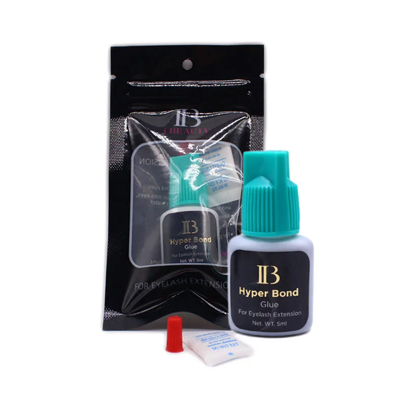 

Fake Eyelash Extension Supplies Glue Original Korea IBeauty Hyper Bond 0.5s Fast Drying Lava Lashes Cyan Cap 5ml False
