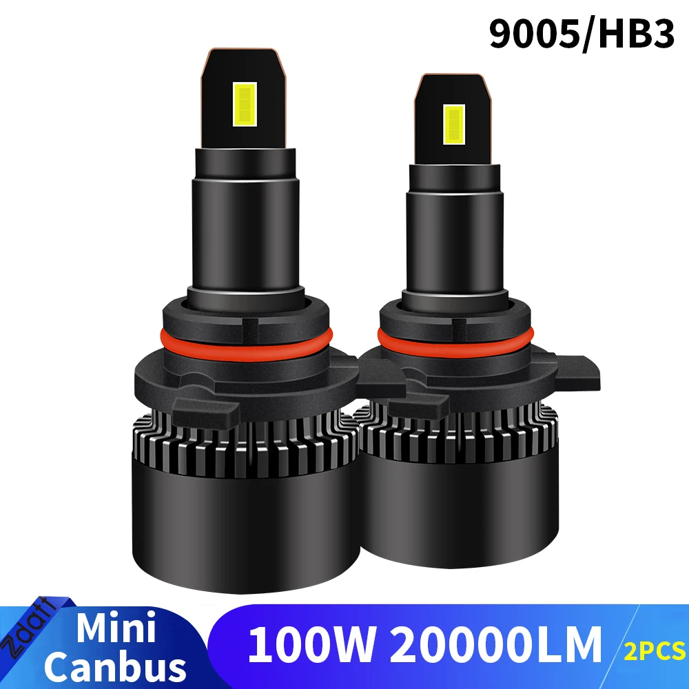 

2pcs 100W 20000LM H1 H4 H7 Canbus LED H8 H9 H11 9005 HB3 9006 HB4 Car LED Light Headlight Turbo Fog Lamp 6000K 12V Diode