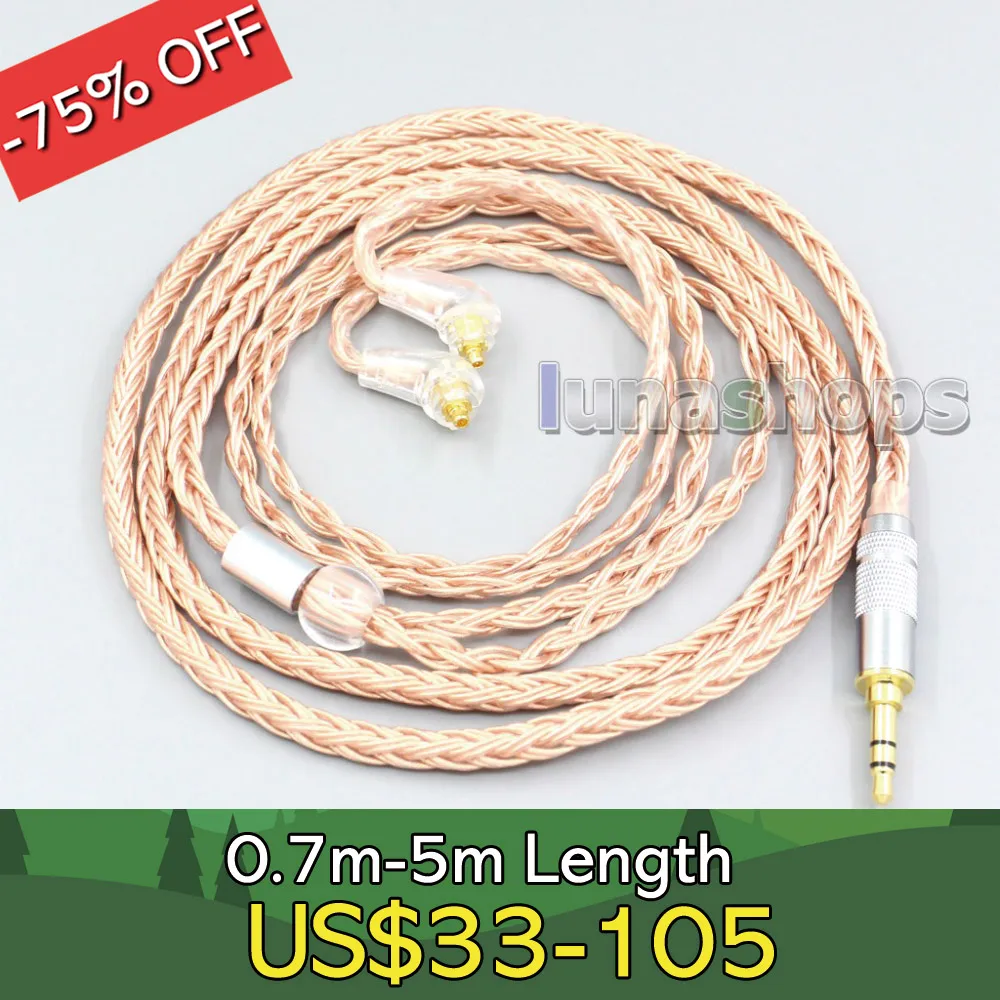 

2.5mm 4.4mm 3.5mm XLR 16 Core 99% 7N OCC Earphone Cable For Sony XBA-H2 XBA-H3 XBA-Z5 xba-A3 xba-A2 LN006761