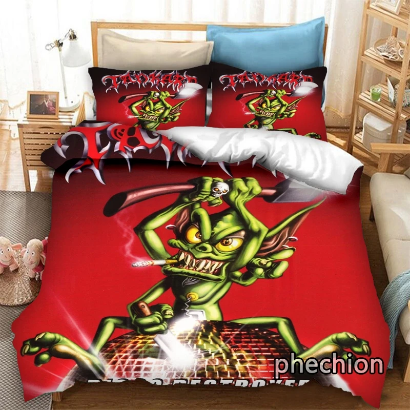 

phechion Tankard Band 3D Print Bedding Set Duvet Covers Pillowcases One Piece Comforter Bedding Sets Bedclothes Bed K543