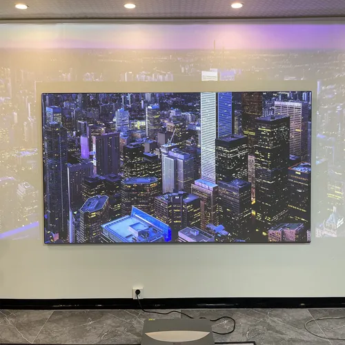 초단초점 4K 레이저 프로젝터용 ALR UST 프로젝터 스크린, PET 고정 프레임 CLR 주변광 차단, 100 인치, 120 인치 5