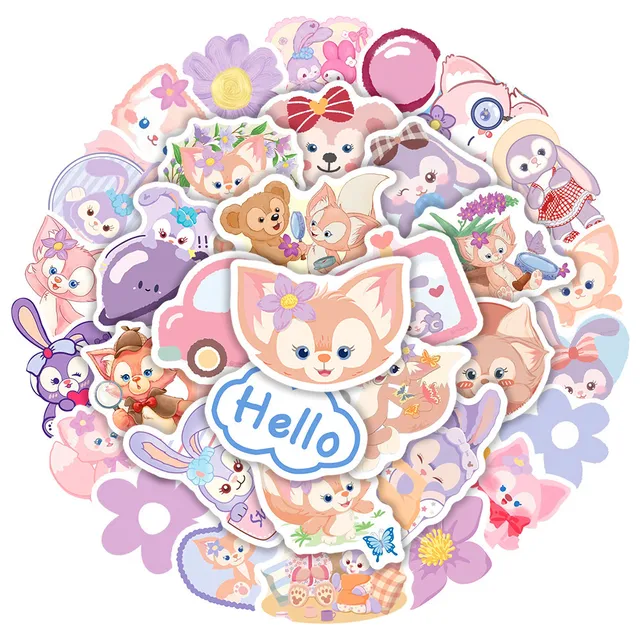 50Pcs Linabell Sticker Toys for Girls Kawaii Stickers Cute Sticker Graffiti Packnotebook Skateboard Mobile Phone Cartoon Gift 1