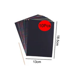 Spirograph Design Arts Craft Kit - Rainbow Magic Scratch-Off Paper Set (10pcs Scratch paper)