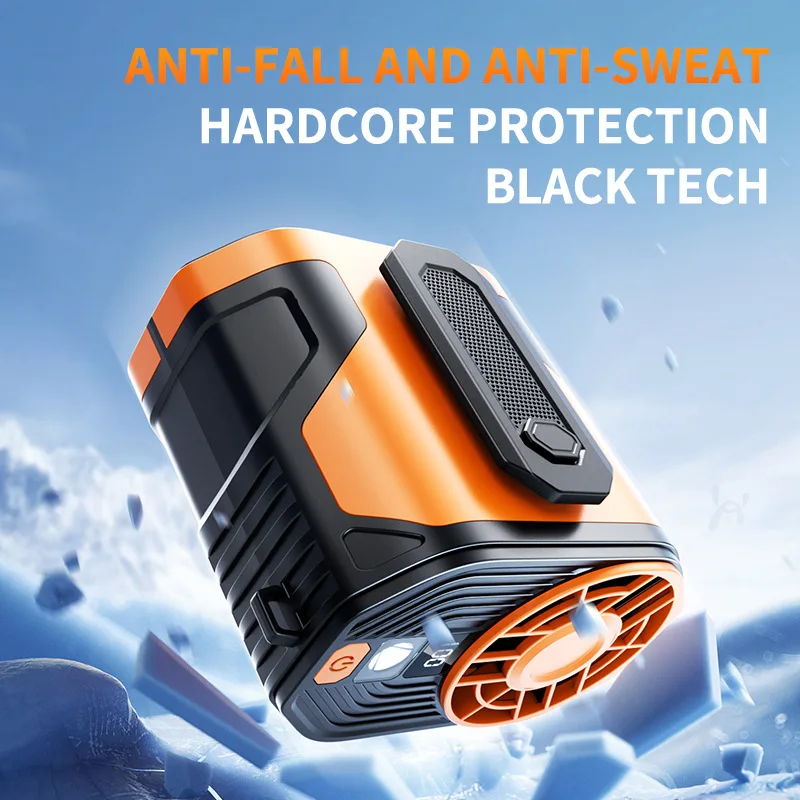 مروحة معلقة على الخصر من Xiaomi 2025، مشبك خصر محم...