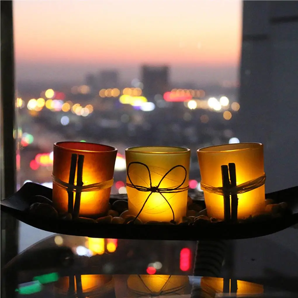 

Candle Cup Decoration Desktop Decor Indoor Restaurant Home Decoration