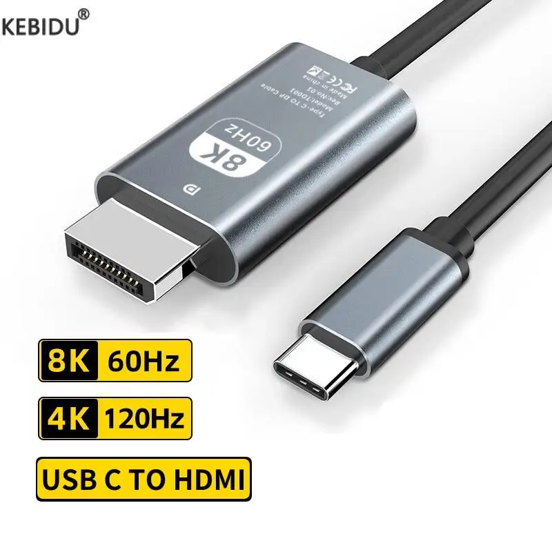 Cavo Hdmi Usb C 8K Tipo C A Hdmi 4K Per Convertitore Tv Iphone 15 Macbook Air Ipad Samsung Usb C Adattatore Compatibile Hdmi