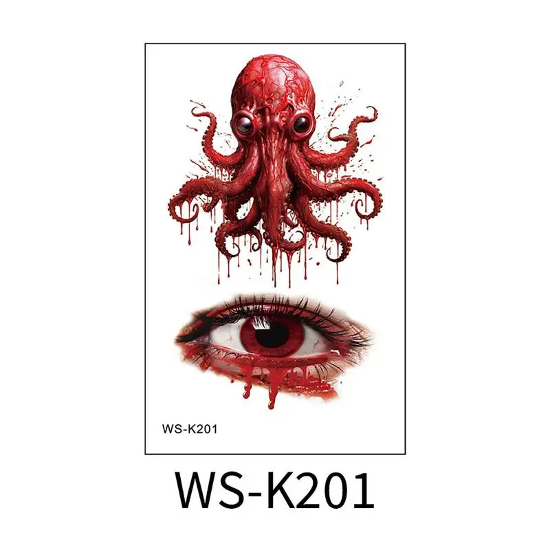 

Scary Mouth Sticker With Self Adhesive Water Proof Halloween Mouth Horror Temporary Tattoo Face Stickers For Adults Kids