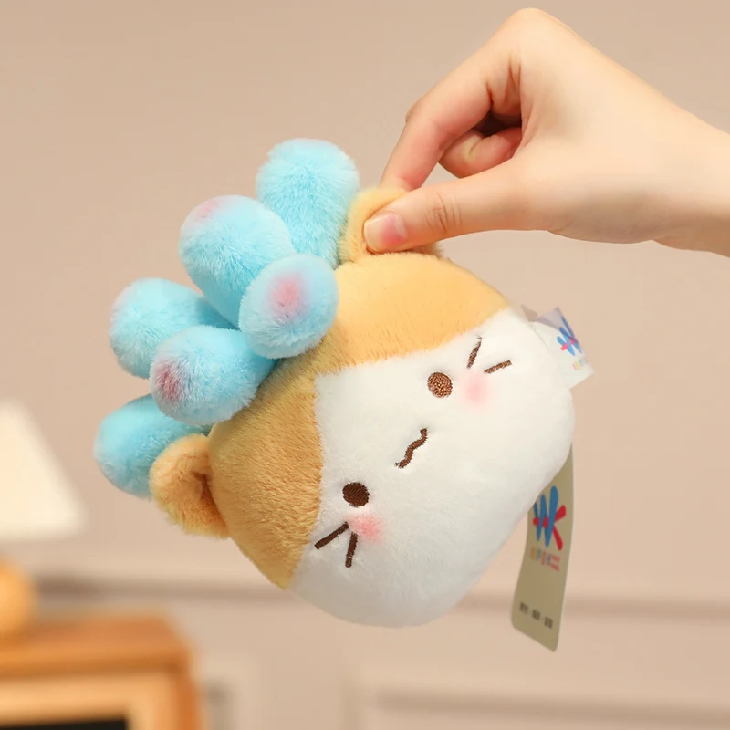 15CM 고양이 모양 화분형 봉제 다육식물 장난감 부드러운 홈데코 인형 창의적인 화분형 사무실 장식품