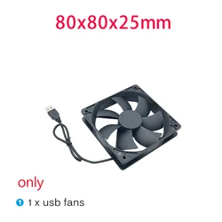 USB Powered Silent Cooling Fan for Electronics and Devices (Black)