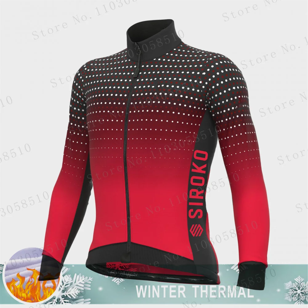 Cycling Jacket Cycling Shirt 2025 Thermal Fleece Cycling Jersey mtb Winter Long Sleeve MTB Racing Bike Jersey For Men
