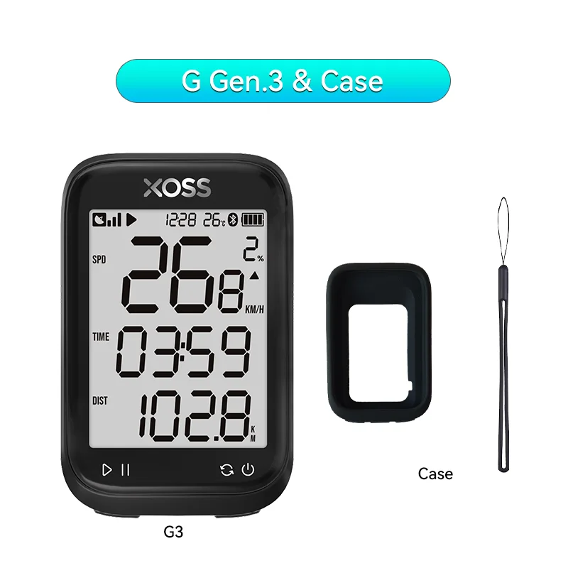 XOSS GPS Bike Computer – Advanced Power Meter & Waterproof Cycling Odometer with Cadence and Speed Tracking