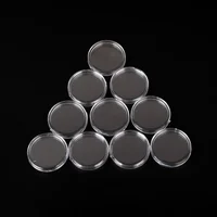 100pcs Transparent Round Boxes Coins Collection Large Capacity Plastic Capsules Cases 41mm*100 Capsules 1oz Coins Box Home 2