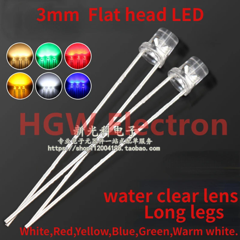 3 Stuks 10MM rood led - diffuus - Van Dijken Elektronica