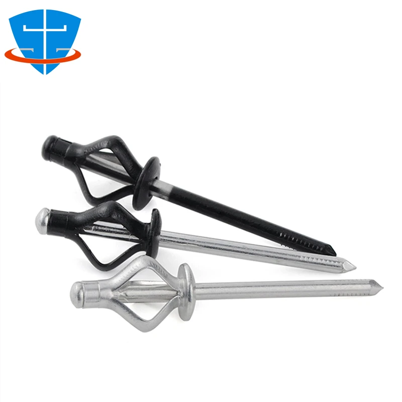 Rivets and Fasteners 50/20x M4 M4.8 Folding Lantern Type Blind Rivet Aluminum Alloy Core-pulling for Automotive Wine Boxes