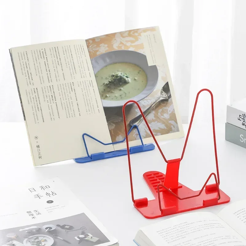 Book stand 1Pc Portable Foldable Adjustable Bookend Stand Reading Book Holder Document Holder Base book holder reading stand