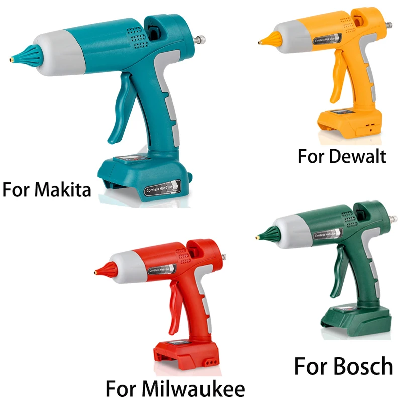 Cordless Electric Hot Glue Gun Fit for Dewalt/Milwaukee/Makita