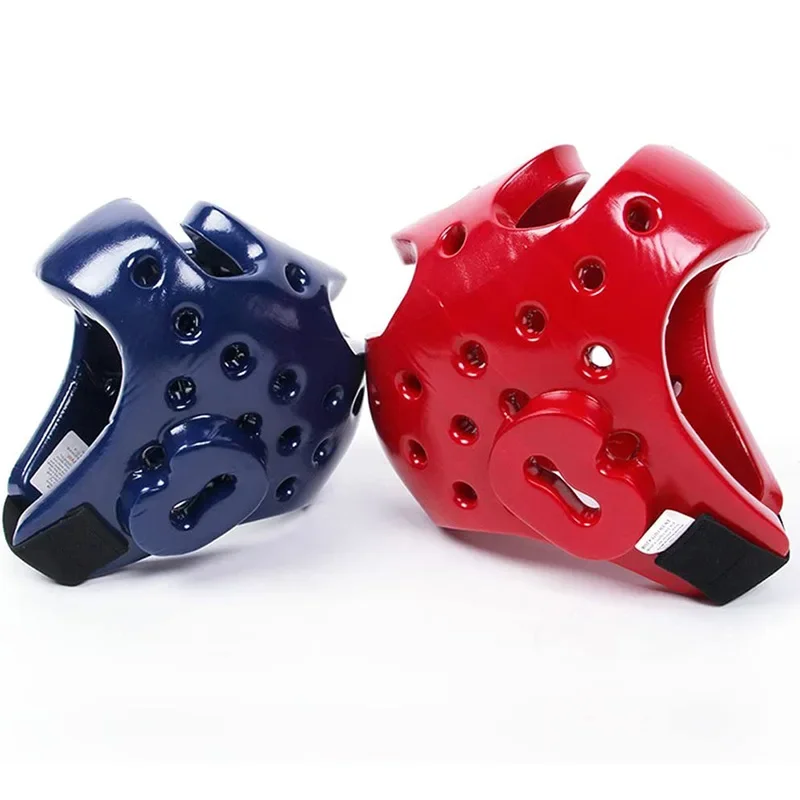 Kids Adults Taekwondo Headgear Professional Taekwondo Helmet Head Protector MMA Helmets Boxing Karate Protection Gear Blue Red