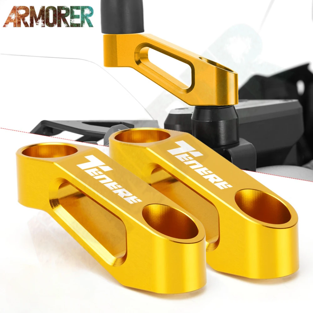 

Motorcycle Accessories For YAMAHA TENERE 700 TENERE700 XTZ700 XTZ 700 XT700Z Rearview Mirror Extension Mount Bracket Holder