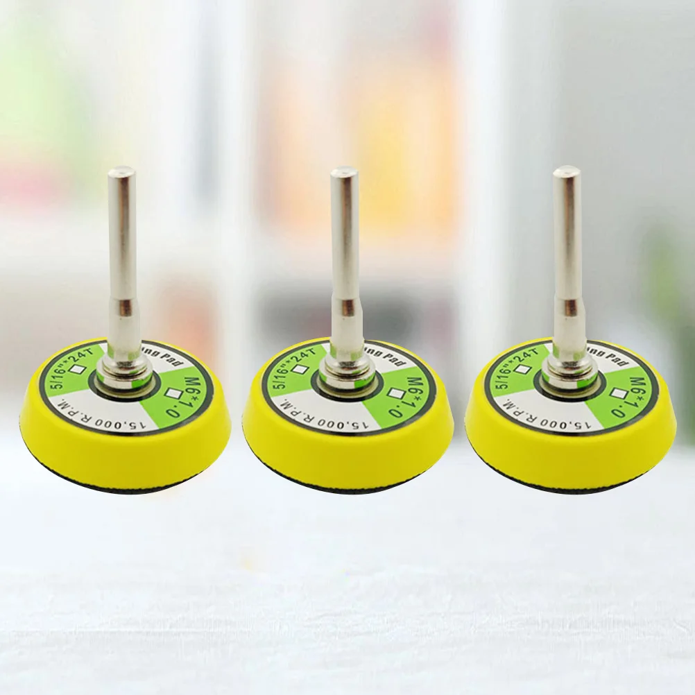 

3 Pcs Grinding Plate 3-inch Electric Buffing Wheel Stick Wooden Wheel