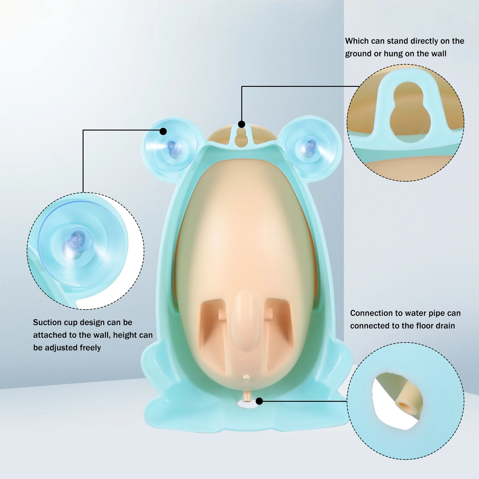 남아용 변기 훈련 소변기, 변기  동물 모양, 오줌 여행