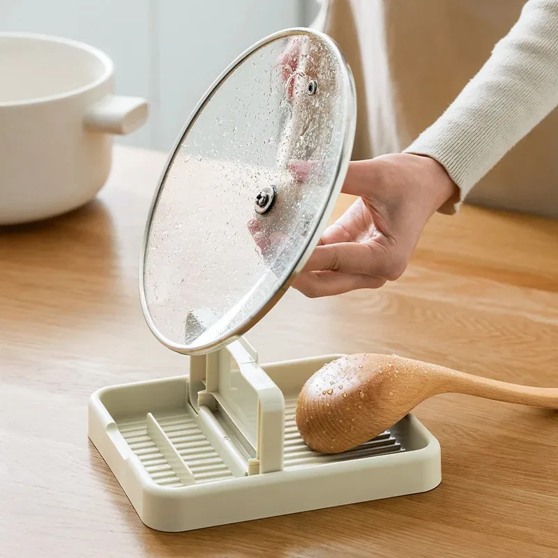 Kitchen Storage Rack Multi Use Pots Lid Holder Shovel Countertops Knife Fork Stand Cooking Storage Accessories Organizer kitchen tools