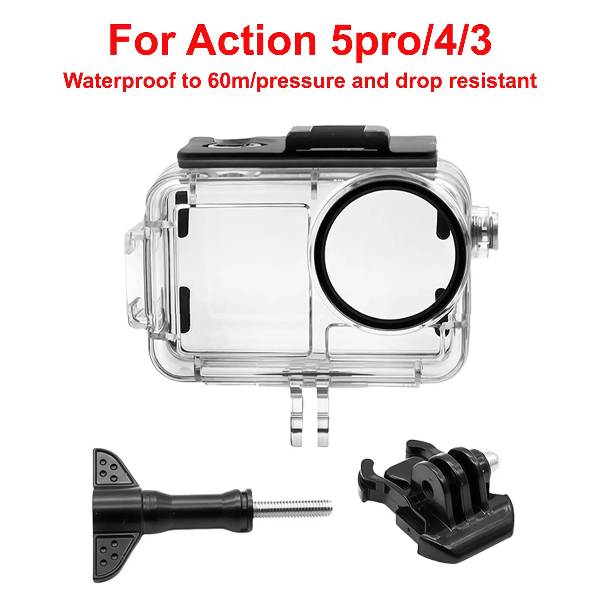 Durable 196FT Waterproof Diving Case for Action Cameras - Ideal for Snorkeling and Underwater Adventures