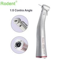 Red Ring Increasing Low Speed Handpiece External Water Spray 1:5 Contra Angle Push Button Type