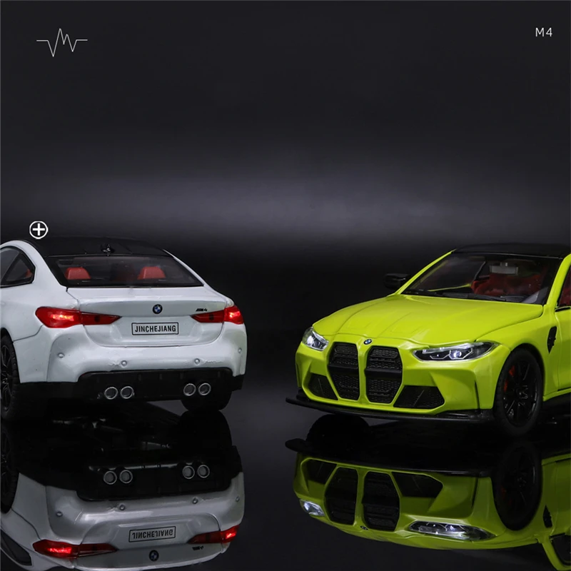 1:24 M4 G82 Coupe Alloy Sports Car Model Diecasts Metal Vehicles Car Model Simulation Sound Light Collection Chlidrens Toys Gift 3