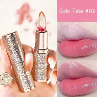 Moisturizing Flower Transparent Lipstick Temperature Color Changing Lip Balm Long Lasting Jelly Lipstick Lips Care Makeup 1pc 2