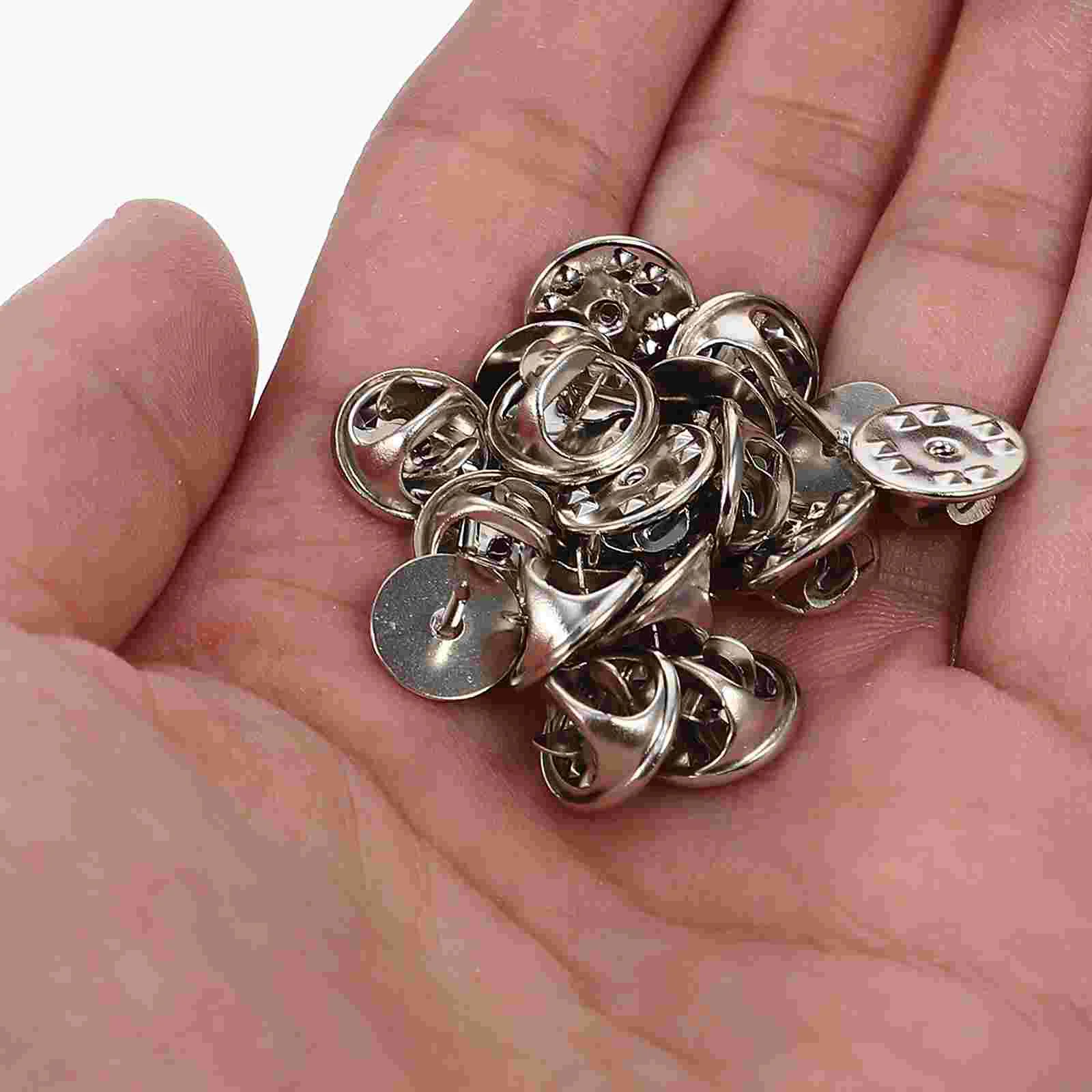 

DIY Clutch Back Brooch Pin Copper Pin Backs Lapel Pin Backs Needles Pin Safety Backs Locking Pin Back Replacement1CM