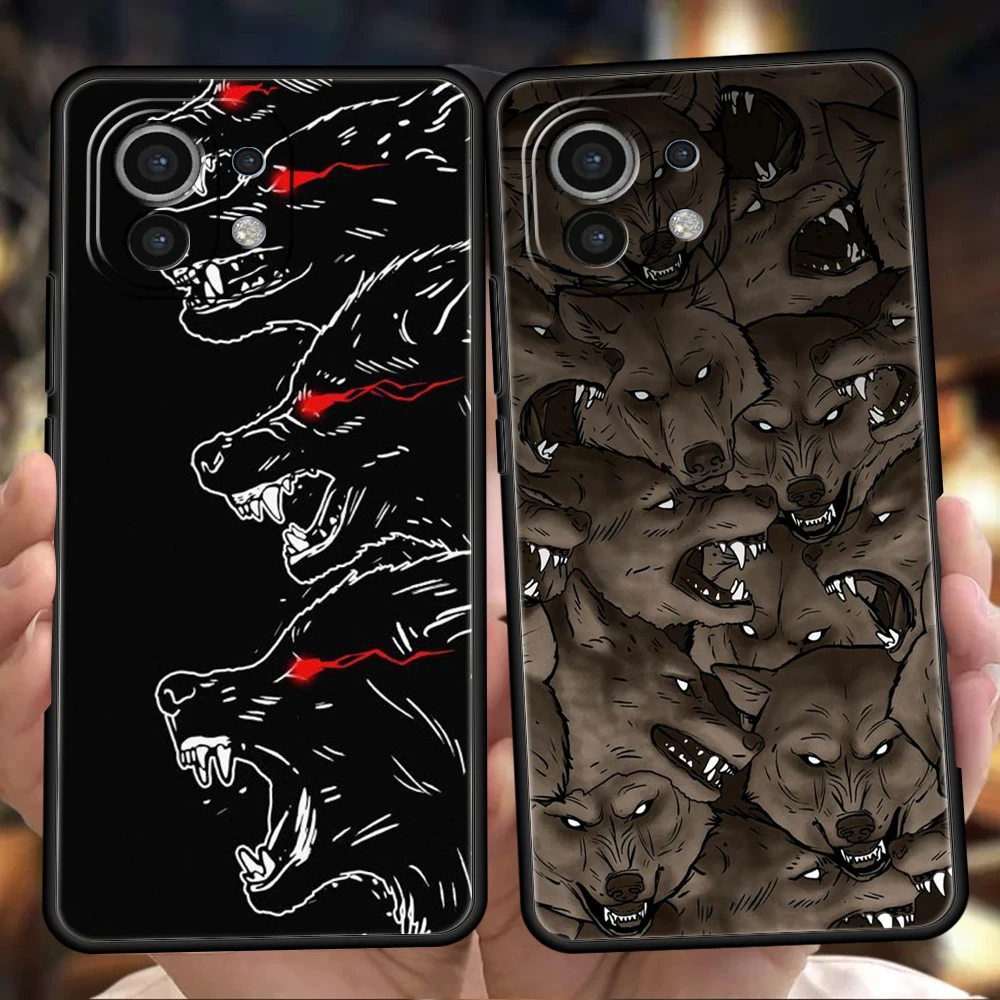 Custodia Per Telefono Moon Roaring Wolf Per Xiaomi Redmi Poco M4 M3 X3 X4 Nfc Pro Mi 10 11 Ultra 10T 11T 12T 12 13 Pro Soft Shell Bag