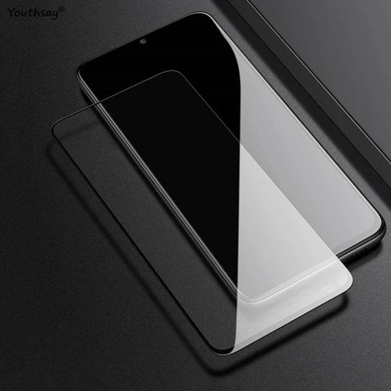 Premium Tempered Glass Full Coverage Screen Protector with Protective Lens Film