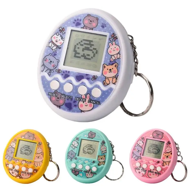 Mini Tamagotchi Electronic Pet Kids Toys Gioco Portatile E Console Electronic Pet Machine Virtual Cyber Digital Pet Toys Portachiavi