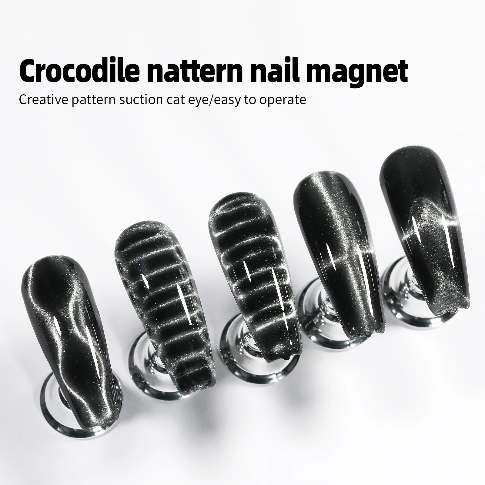 Nail Strong Magnet Nail Crocodile Texture Effect Magnetic Stick UV Gel Polish Cat Eye Gradient Rod Multifuncti Manicure DIY Tool
