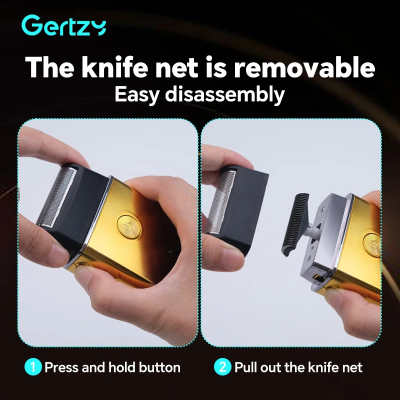 남성용 전기 면도기, 왕복 알루미늄 호일 면도기, USB 충전식 수염 면도기, 여행용 휴대용 면도기