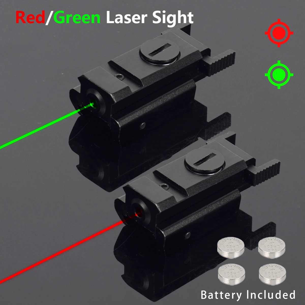 TacticalRedGreenDotLaserSightPointerAirsoftPistol11mm20mm