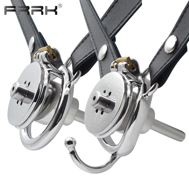 Penis Chastity Cage Lock Sex Toy With Chastity Band Belt Stainless Steel Penis Cock Rings Adults
