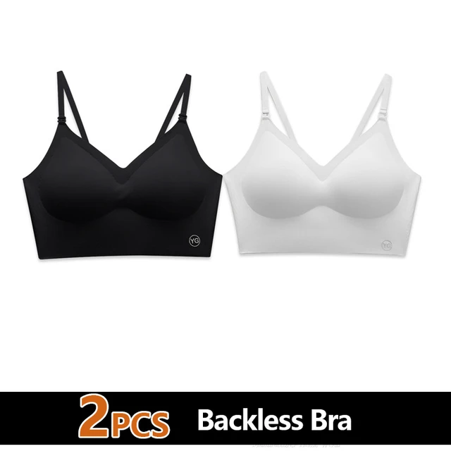 Soutien-gorge sexy dos nu pour femmes, sous-vêtements plongeants en forme de U, soutien-gorge Push Up sans couture, coupe triangle, lingerie sexy, été