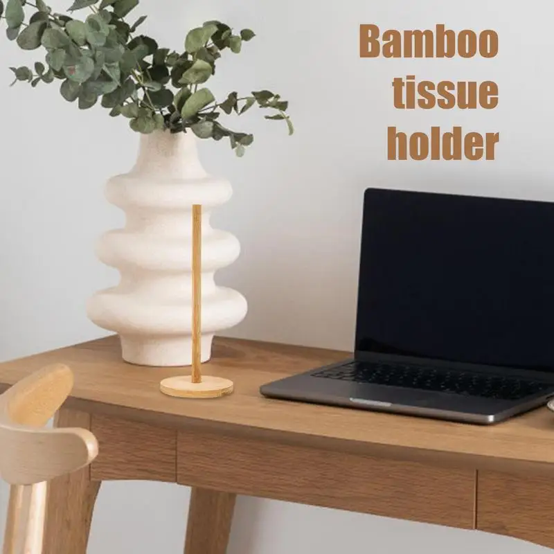 Kitchen Wooden Roll Paper Holder Paper Towel Holder Roll Towel Rack Wooden Dispenser Toilet Storage Tool paper towel holder toilet paper holder toilet roll holder