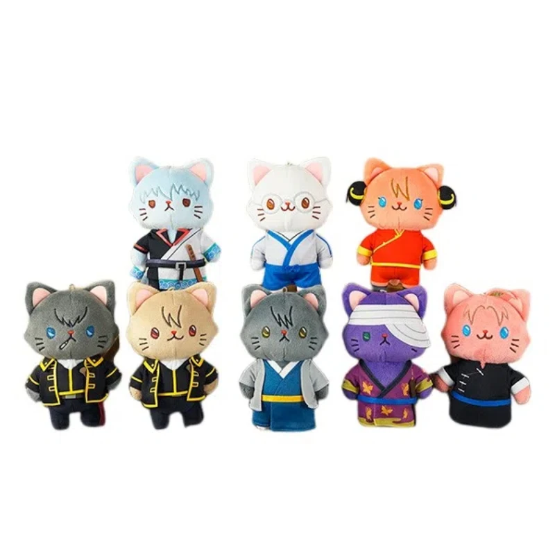 

Мягкая плюшевая кукла аниме Gintama Movic 14 см Саката гинтоки с котом Кагура камуй Такасуги шиньсукэ коллекционные игрушки для детей
