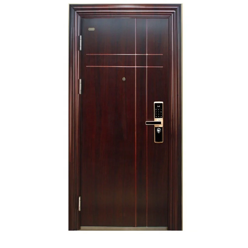 Hot Sale Soundproof Exterior Security metal Steel door Front for house 6