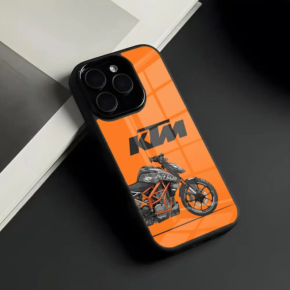 Premium Motorcycle-Inspired Glass Phone Case