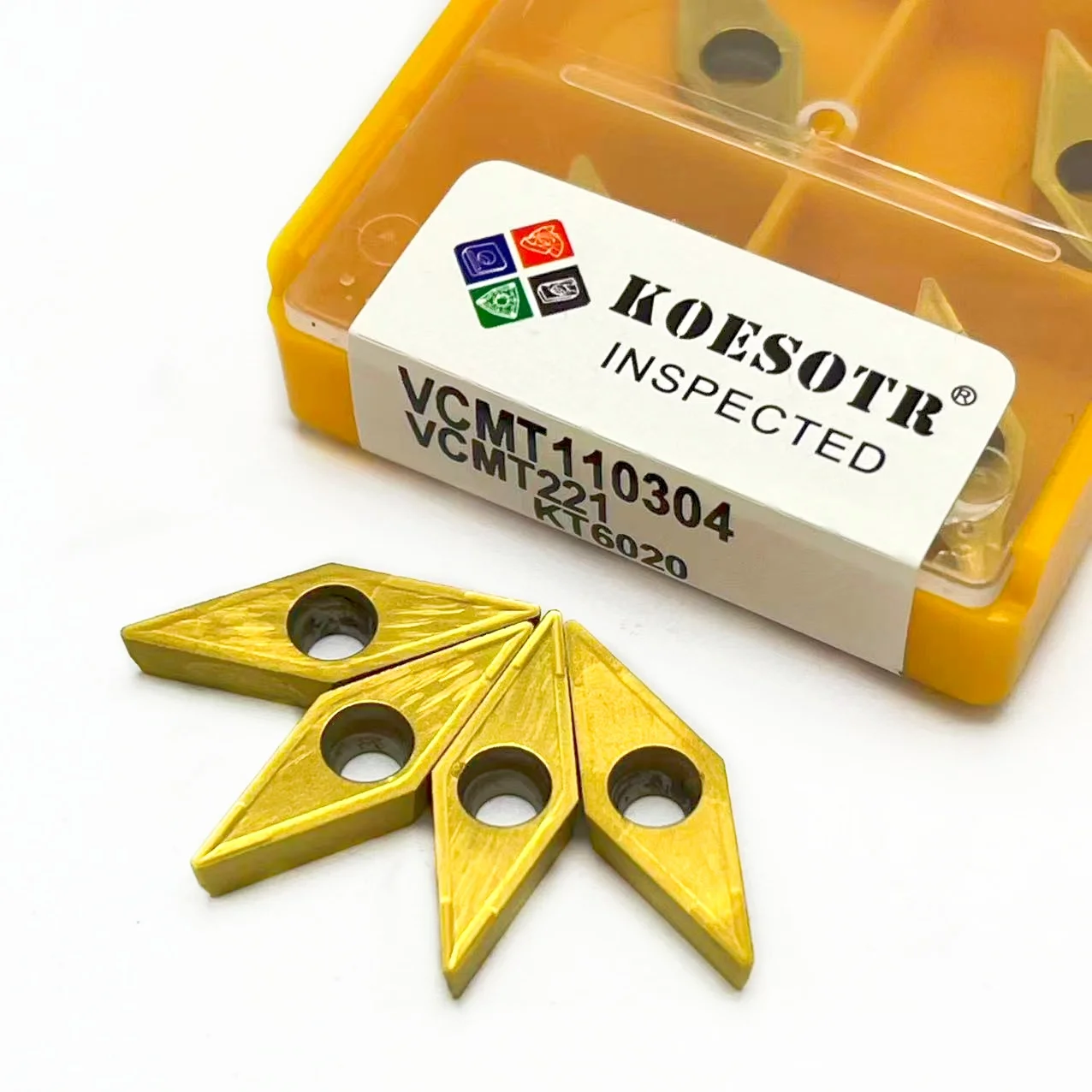 10 Pezzi Inserti In Carburo CNC VCMT110304 UE6020 – Utensili Di Tornitura Interna In Tungsteno Per Lavorazione Metalli, Alta Durezza E Resistenza Per Tornio