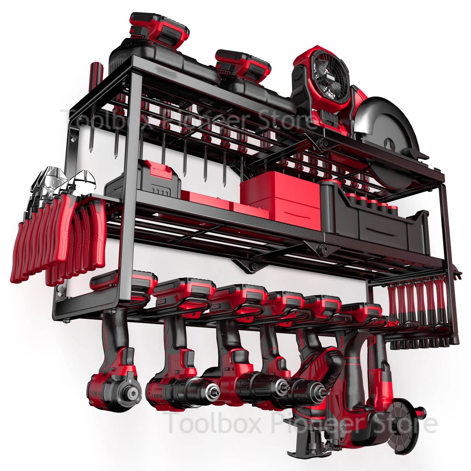 Heavy Duty Metal 3 Layers Tool Shelf for Garage Organization for tool organizer