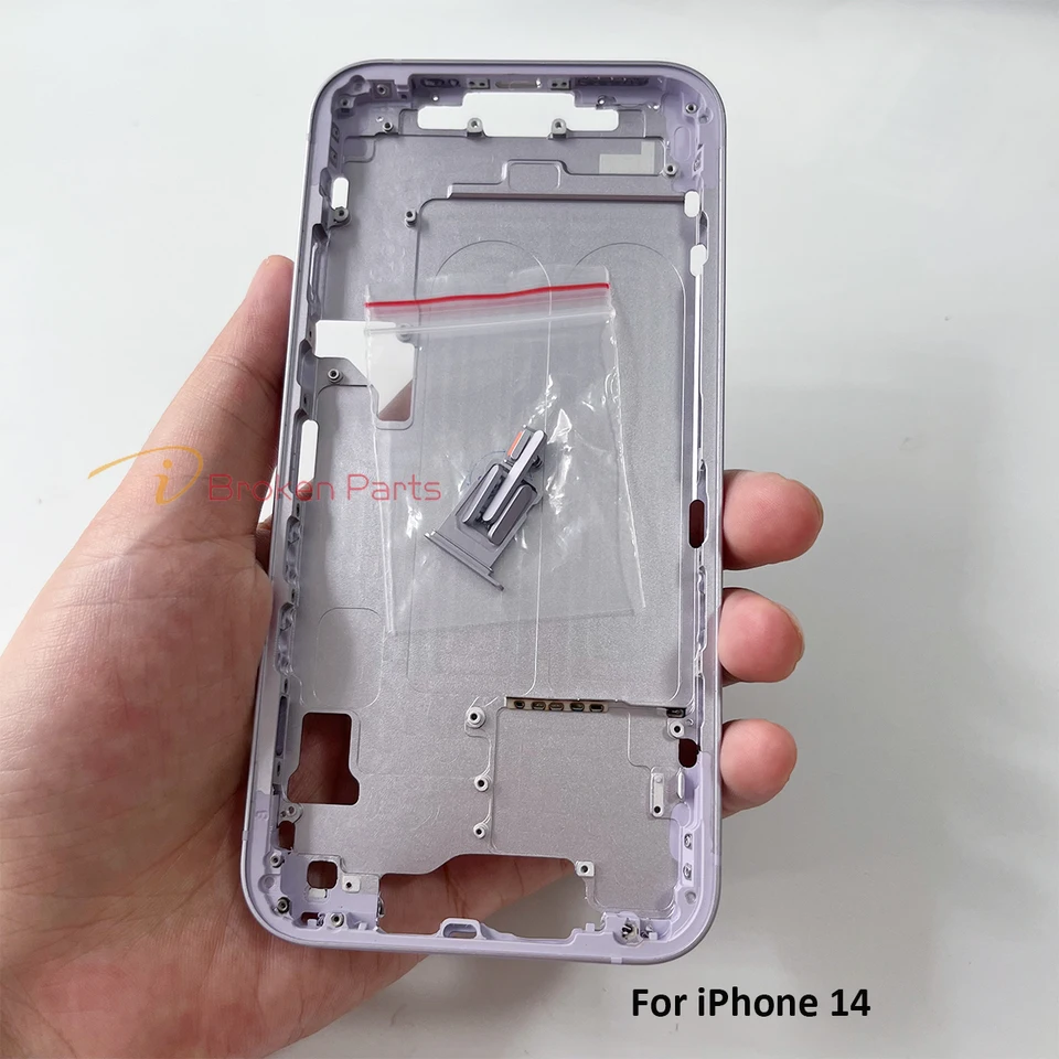 Apple iPhone 14 plus,14 plus用ベゼルシャーシ,サイドボタン